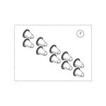 Protectie igienica ureche, pentru brat cefalometric, autoclavabila