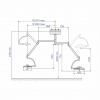 Lampa chirurgicala dubla Emaled 500-300, prindere tavan