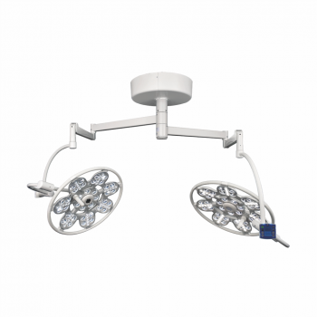 Lampa chirurgicala dubla Emaled 560-560, prindere tavan 2x160.000 lux