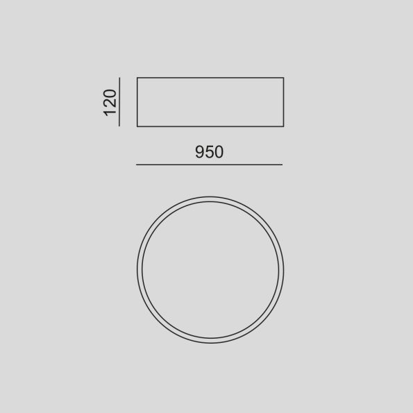 Corp de iluminat LED suspendat LAKO DLNA 950mm pentru cabinete stomatologice - imagine 4