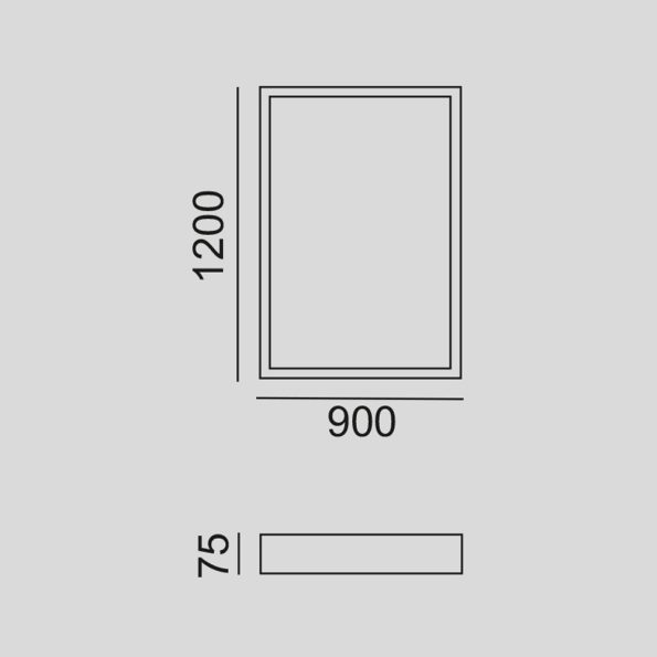 Corp de iluminat LED suspendat LAKO SKN 1200x900mm pentru cabinete stomatologice - imagine 3