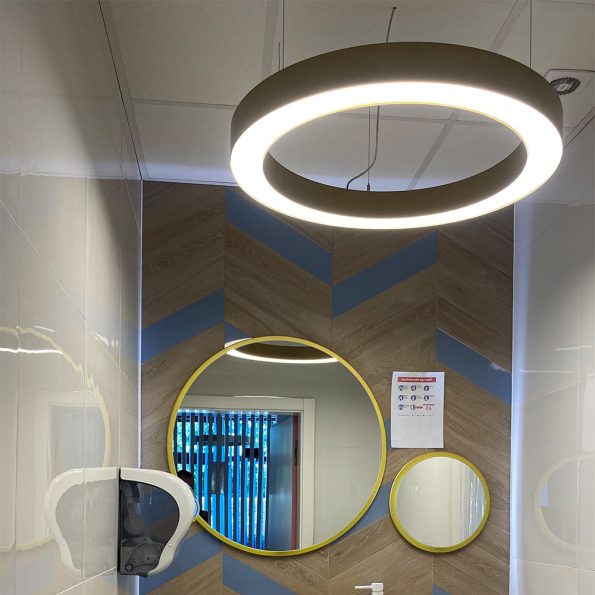 Corp de iluminat LED suspendat LAKO Ring Super Slim 1000mm pentru cabinete stomatologice - imagine 4
