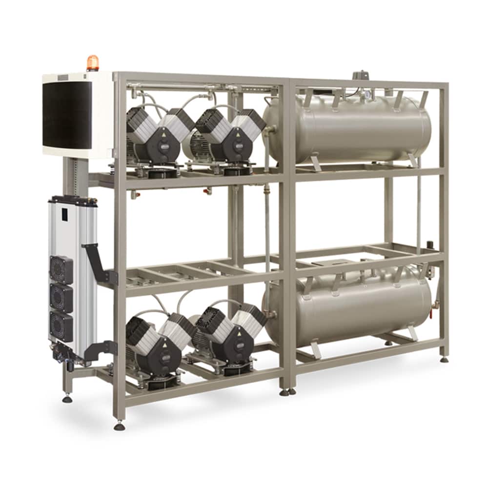 Compresor EKOM 4x2VT/M, cu uscator de aer cu adsorbtie pentru cabinete stomatologice