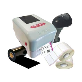 Pachet imprimanta Printex D-Trace, scanner, 2 role etichete, ribon